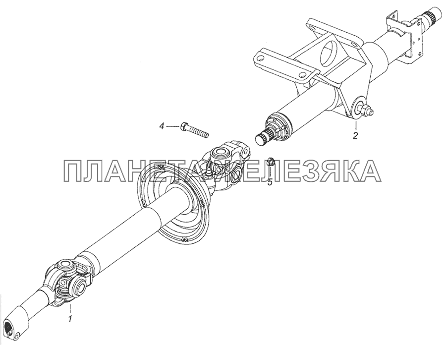 6520-3444006 Рулевая колонка с карданным валом КамАЗ-6522 (Euro-2, 3)